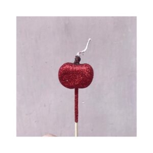 Vela forma Fruta “Manzana” x5 unidades