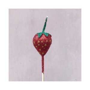 Vela forma Fruta “Frutilla” x5 unidades