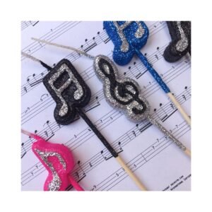 Pack Vela forma “Nota Musical” x5 unidades