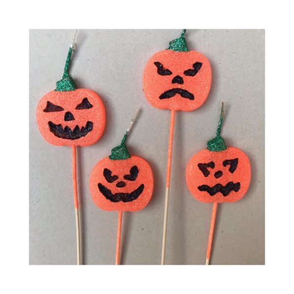 Pack Vela Calabaza Terror Grande x5 - Imagen 2