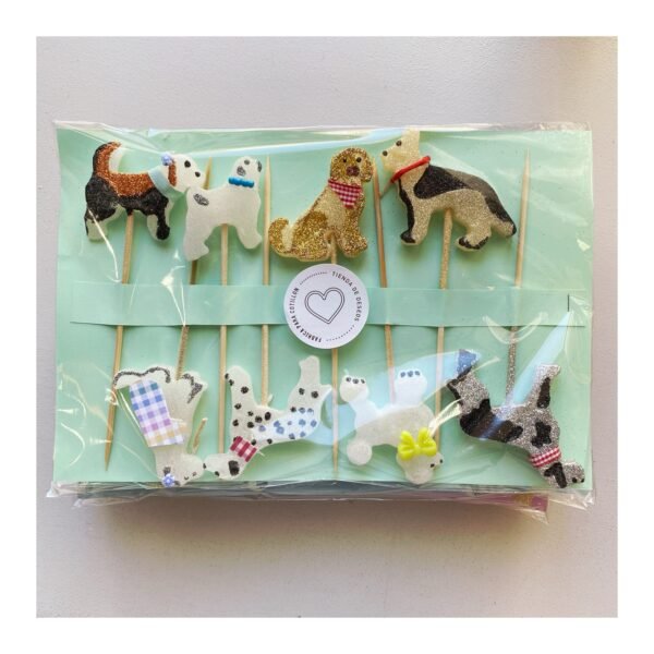 Pack Vela Forma “Set Perritos” x8 unidades