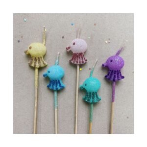 Pack Vela forma "Pulpo” x5 unidades