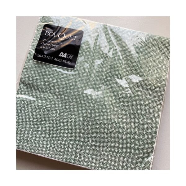 Pack Servilleta "Verde Entramado " x25 unidades - Imagen 4