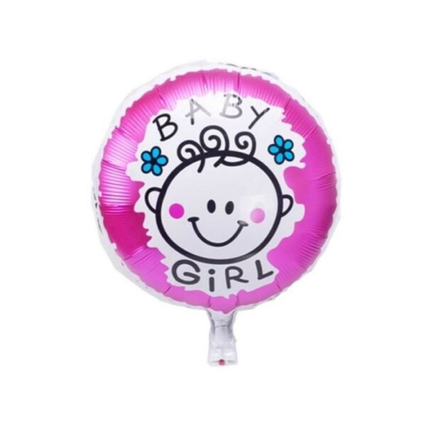 Globo Metalizado "Baby Girl Carita" x unidad