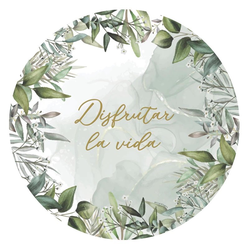 Pack Plato de Sitio "Disfrutar la Vida" x6 unidades