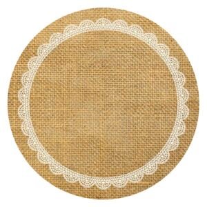 Pack Plato de Sitio "Arpillera" x6 unidades