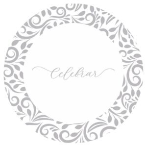 Pack Plato de Sitio "Arabescos Plata" x6 unidades