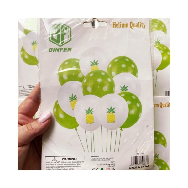 Set 10 globos “Piña” x unidad