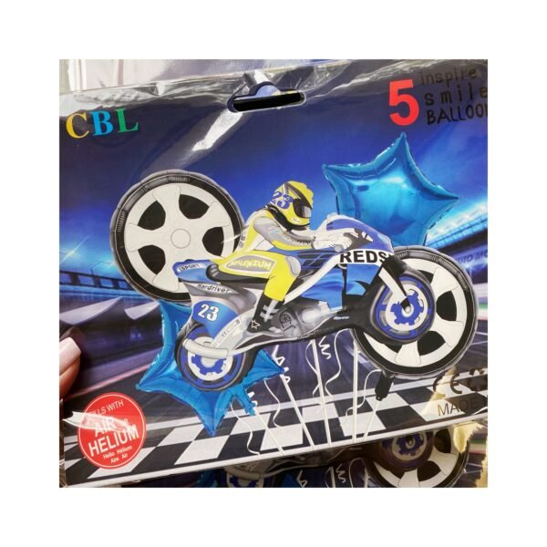 Set 5 globos “Motocross” x unidad