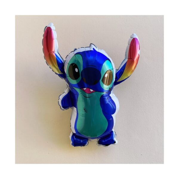 Globo Forma “Stich Orejas de colores, borde blanco ” x unidad
