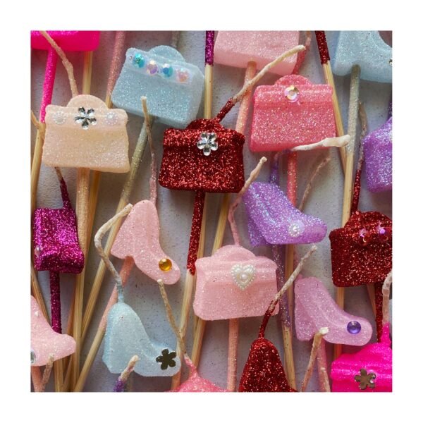 Pack Vela forma “Carterita con Aplique” x5 unidades - Imagen 3