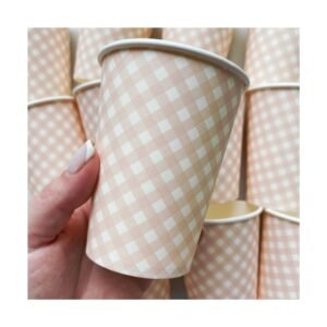 Pack Vaso “Escocés Rosa Pastel” x10 unidades