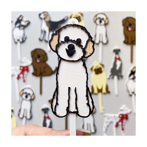 Toper / Llavero "Perrito de Raza" x unidad - Imagen 5