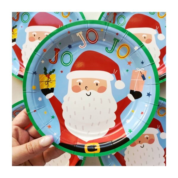 Pack Plato “Papá Noel Jo Jo Jo” x6 unidades