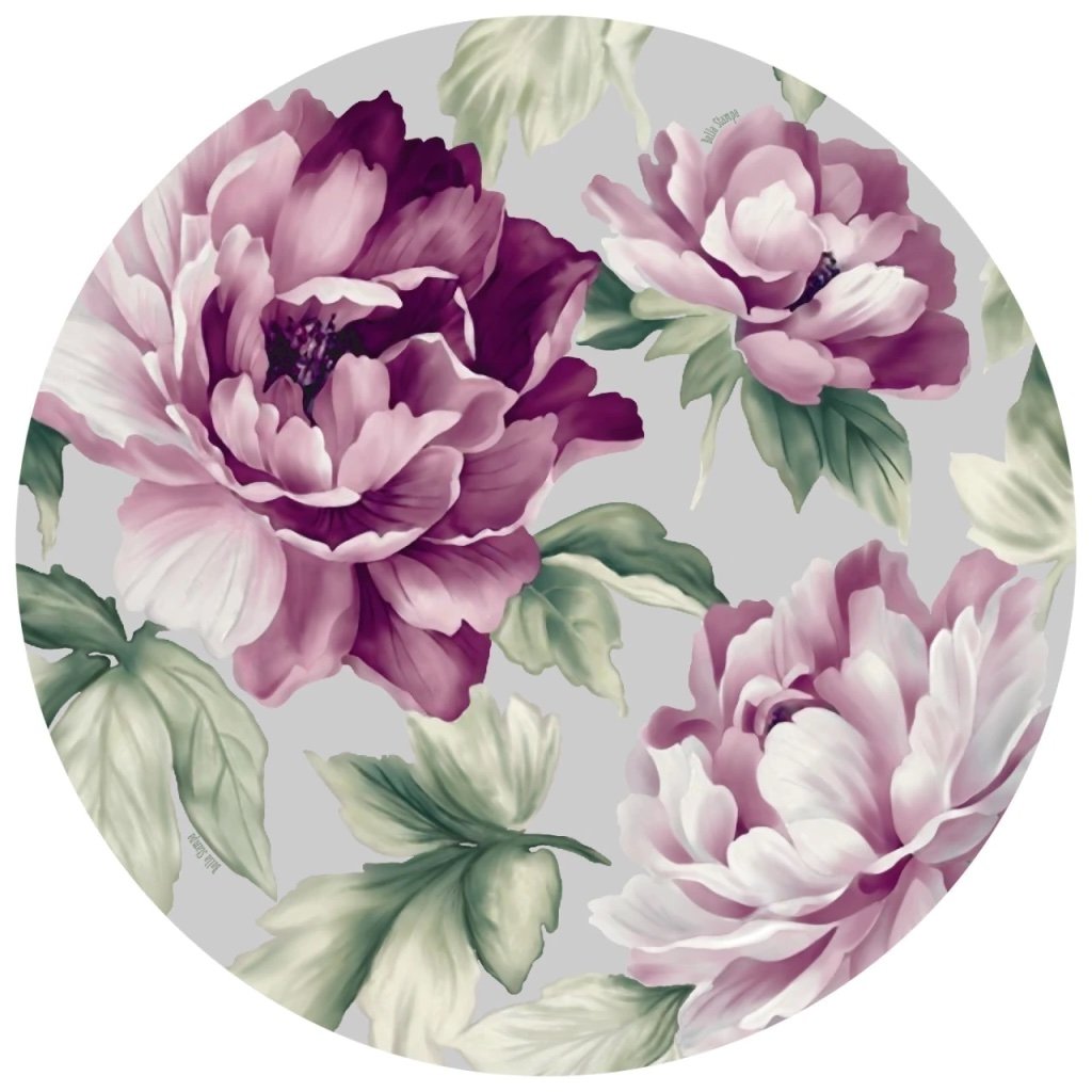 Pack Plato de Sitio "Peonias" x6 unidades