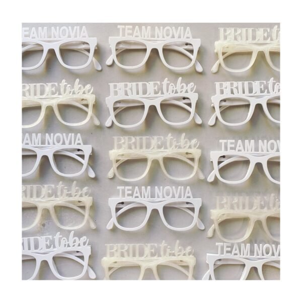 Lentes Plástico “Novia/Bride to Be” x unidad - Imagen 2