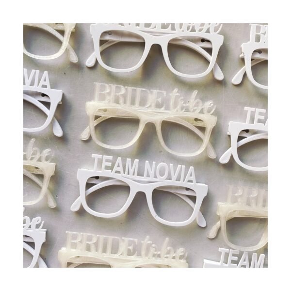Lentes Plástico “Novia/Bride to Be” x unidad