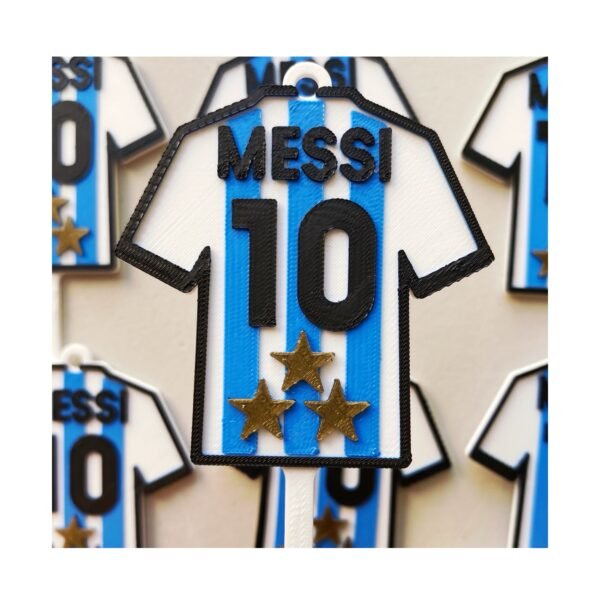 Toper / Llavero "Camiseta Messi con Estrellas" x unidad