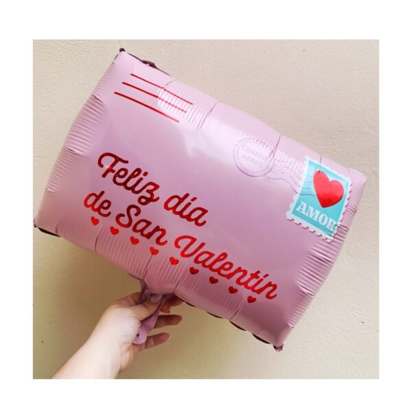Globo Forma “Carta San Valentín” x unidad