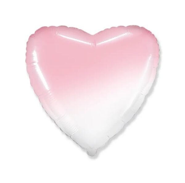 Globo Forma “Corazón Degrade Rosa” x unidad