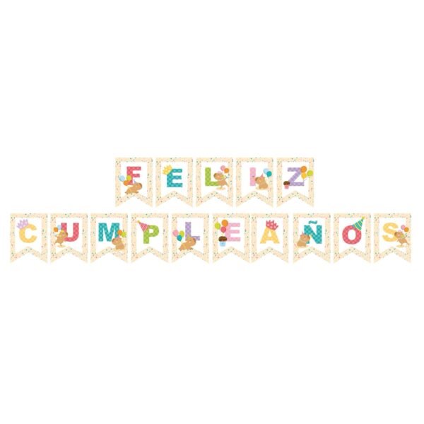 Banderin “Frase Feliz Cumpleaños Capibara” x unidad