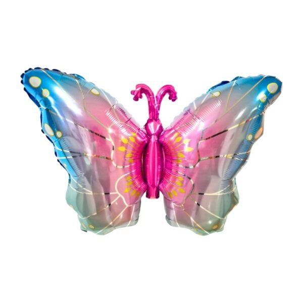 Globo forma “Mariposa Grande Rosa / Celeste / Lila” x unidad