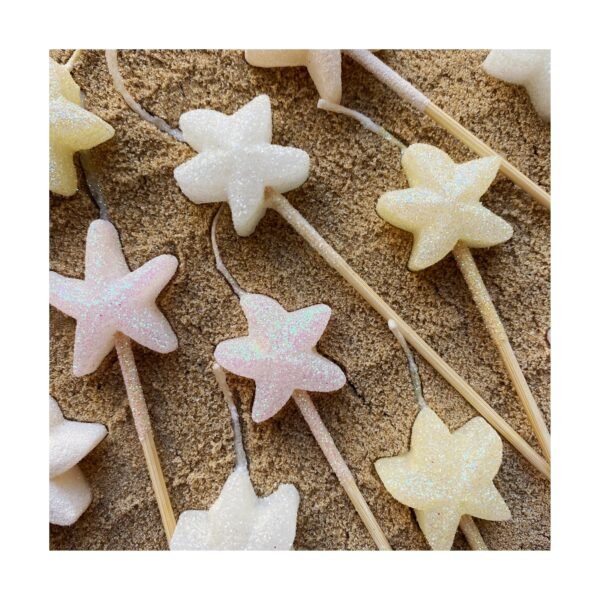 Pack vela forma “Estrellas del Mar” x5 unidades