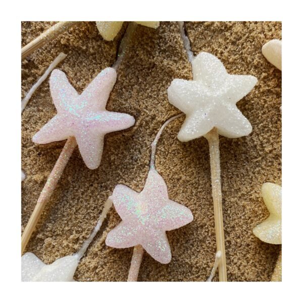 Pack vela forma “Estrellas del Mar” x5 unidades - Imagen 2