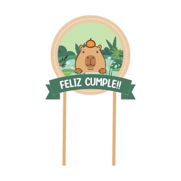 Cake Toper “Capibara” x unidad