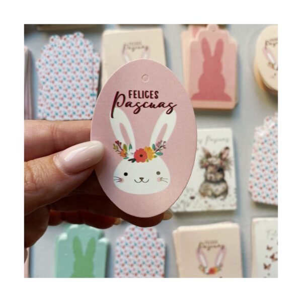 Tag “Diseños Felices Pascuas” x unidad - Imagen 8