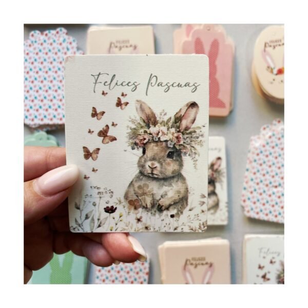 Tag “Diseños Felices Pascuas” x unidad - Imagen 4