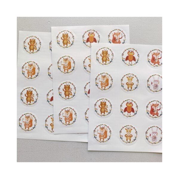 Sticker “Animalitos Nórdicos” x unidad - Imagen 2