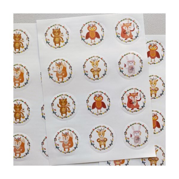 Sticker “Animalitos Nórdicos” x unidad