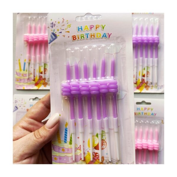 Blister Vela “Rulito Pastel” x6 unidades - Imagen 3