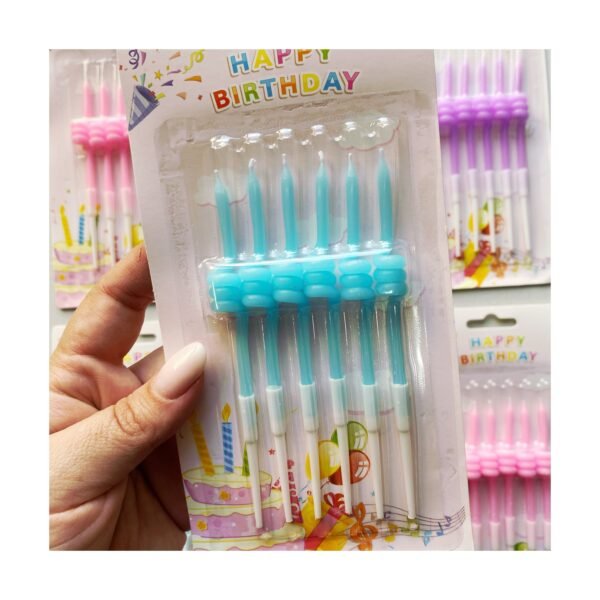 Blister Vela “Rulito Pastel” x6 unidades - Imagen 4