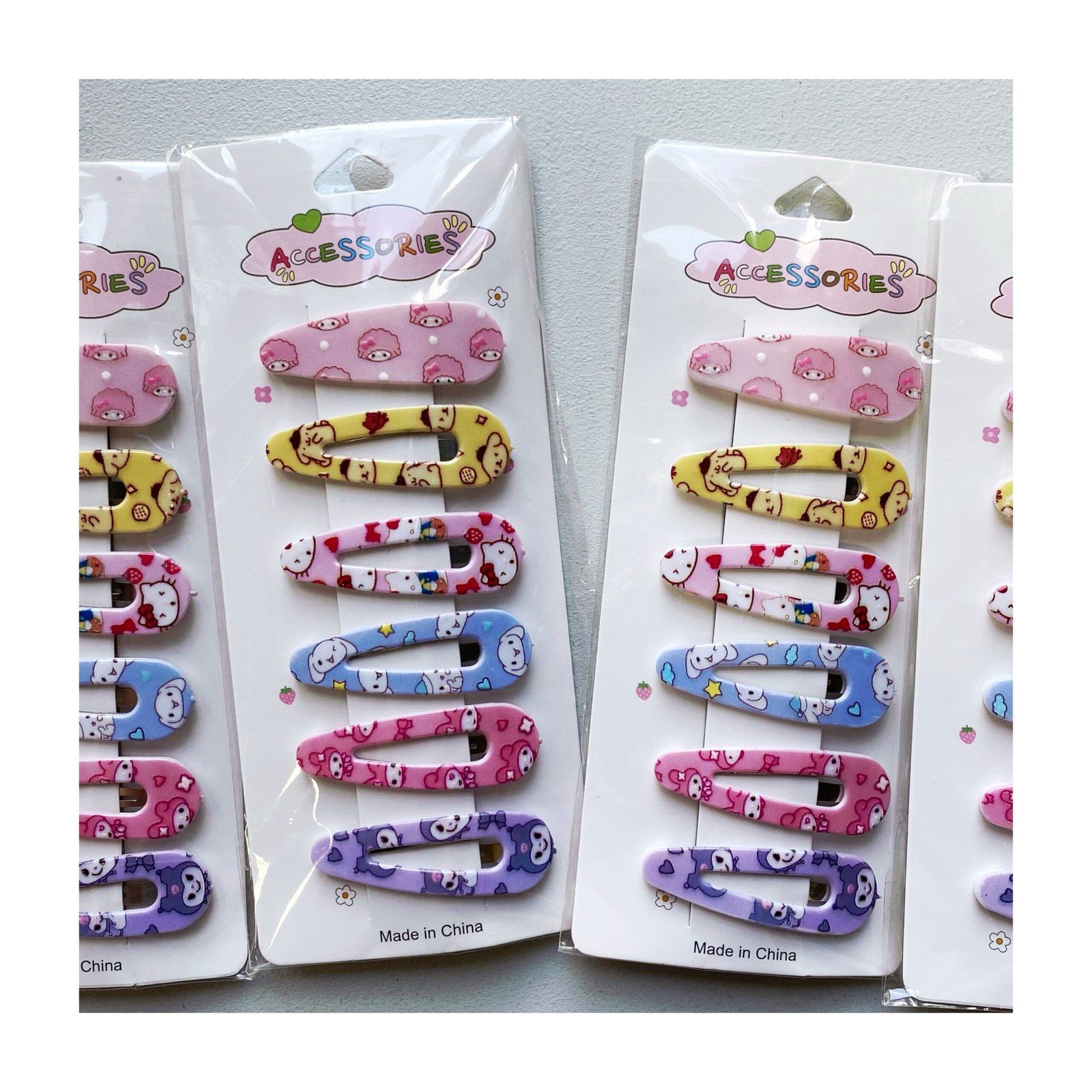 Pack Hebillas “Diseños Sanrio” x6 unidades - Imagen 2