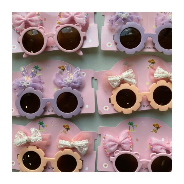 Set “Lentes forma Flores con accesorios para el Pelo” - Imagen 2