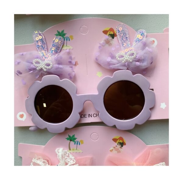 Set “Lentes forma Flores con accesorios para el Pelo” - Imagen 3