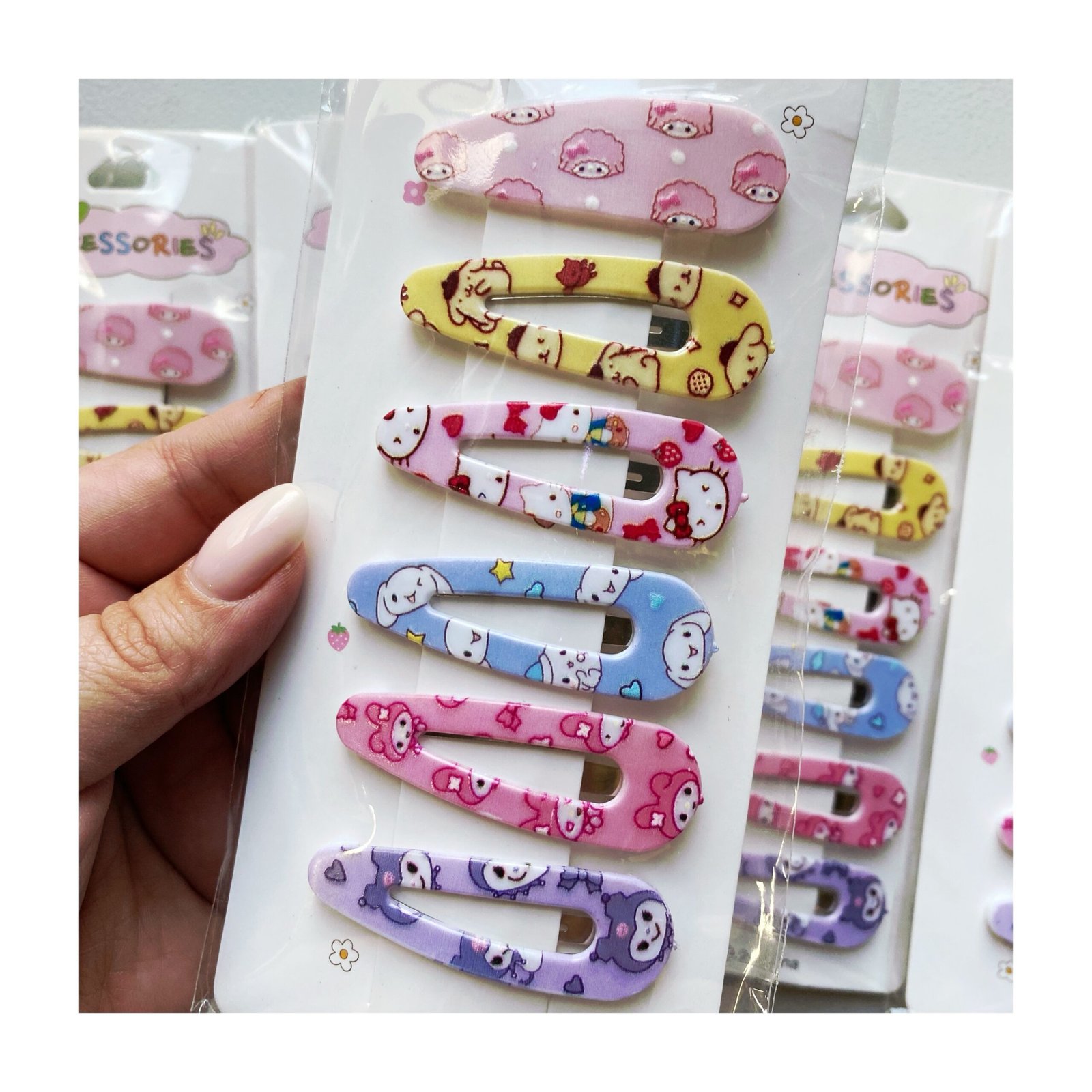 Pack Hebillas “Diseños Sanrio” x6 unidades