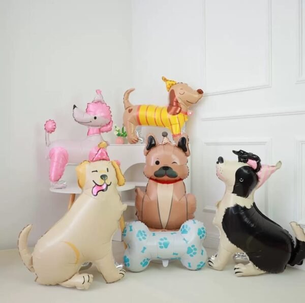 Globo forma “Perrito Buldog” x unidad - Imagen 3