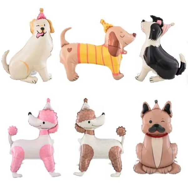 Globo forma “Perrito Buldog” x unidad - Imagen 4