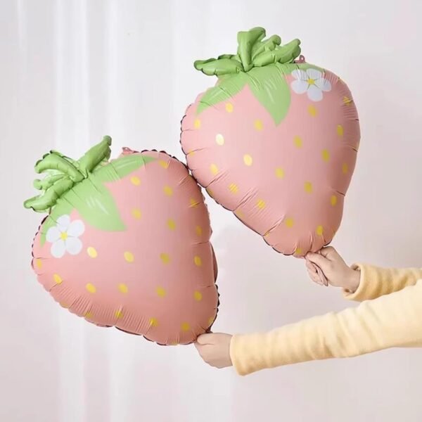 Globo forma “Frutilla Salmón” x unidad - Imagen 2