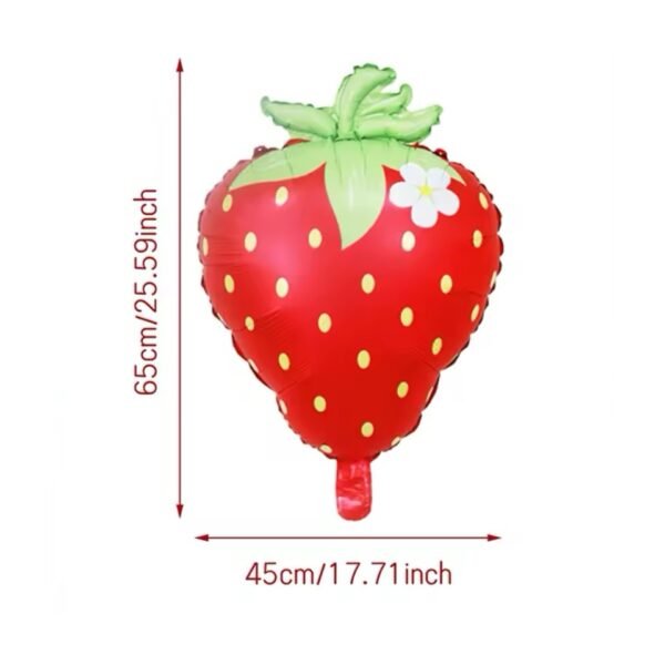 Globo forma “Frutilla Salmón” x unidad - Imagen 5