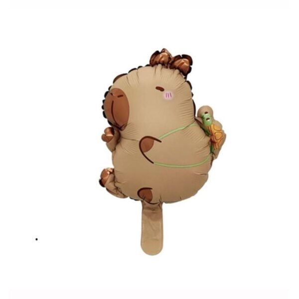 Globo forma “Mini Capibara con tortuga” x unidad
