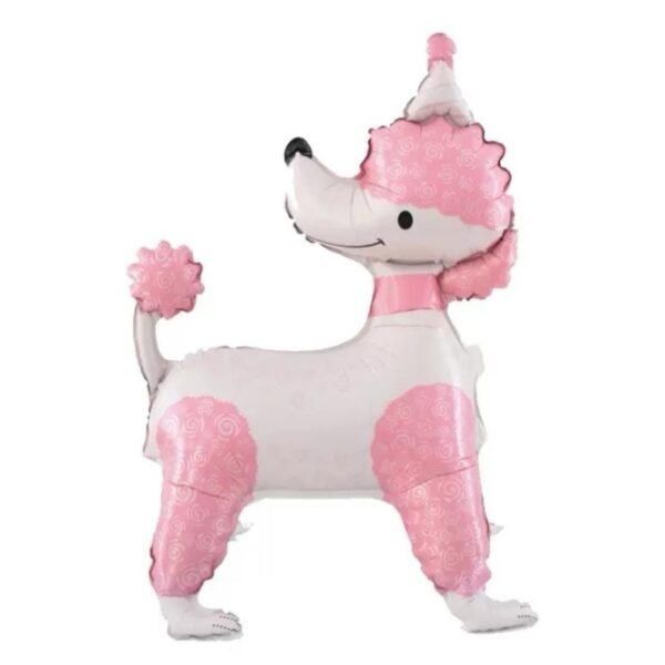 Globo forma “Perrita Caniche Pink” x unidad