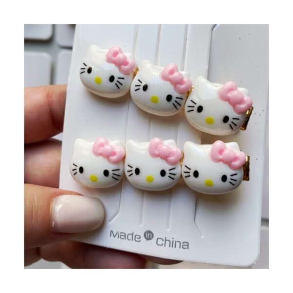 Pack Hebilla metálica “Hello Kitty” x 2 unidades - Imagen 2