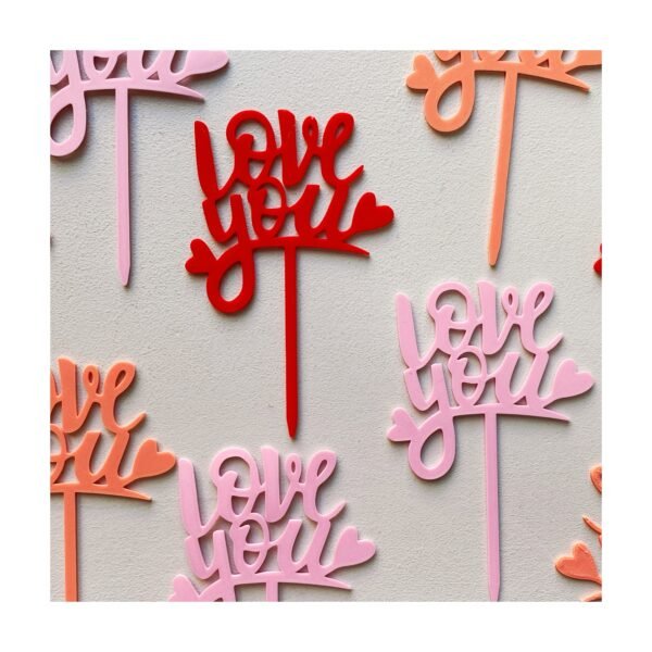 Toper “Love You” x unidad - Imagen 2