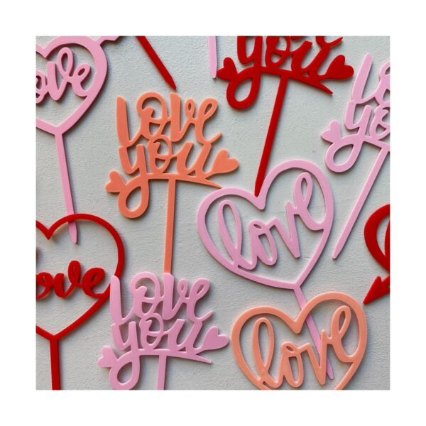 Toper “Love You” x unidad - Imagen 3