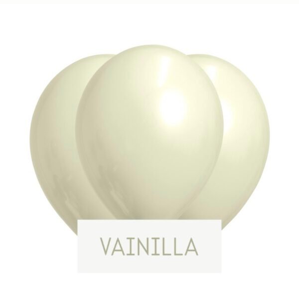 Pack Globo 12” Latex “Vainilla” x25 unidades