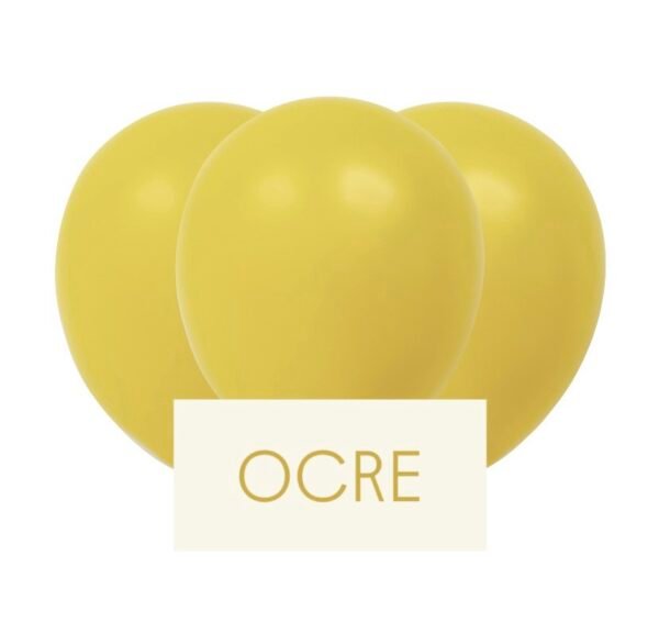 Pack Globo 12” Latex Vintage “Ocre” x25 unidades